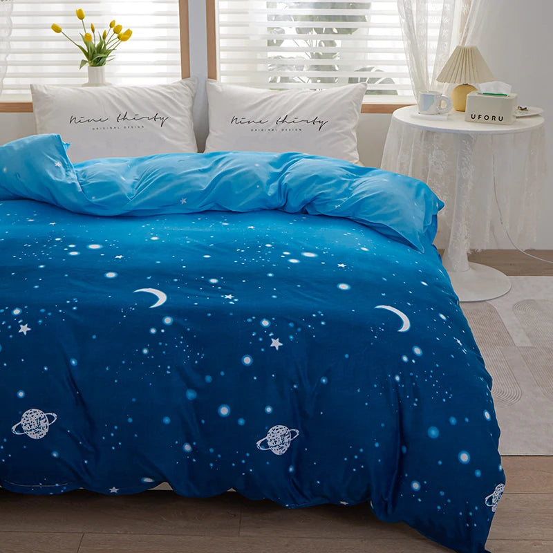 Pastoral Floral Printed Duvet Cover – 100% Polyester, 500TC, 13 Patterns, 8 Sizes, Hotel & Home
