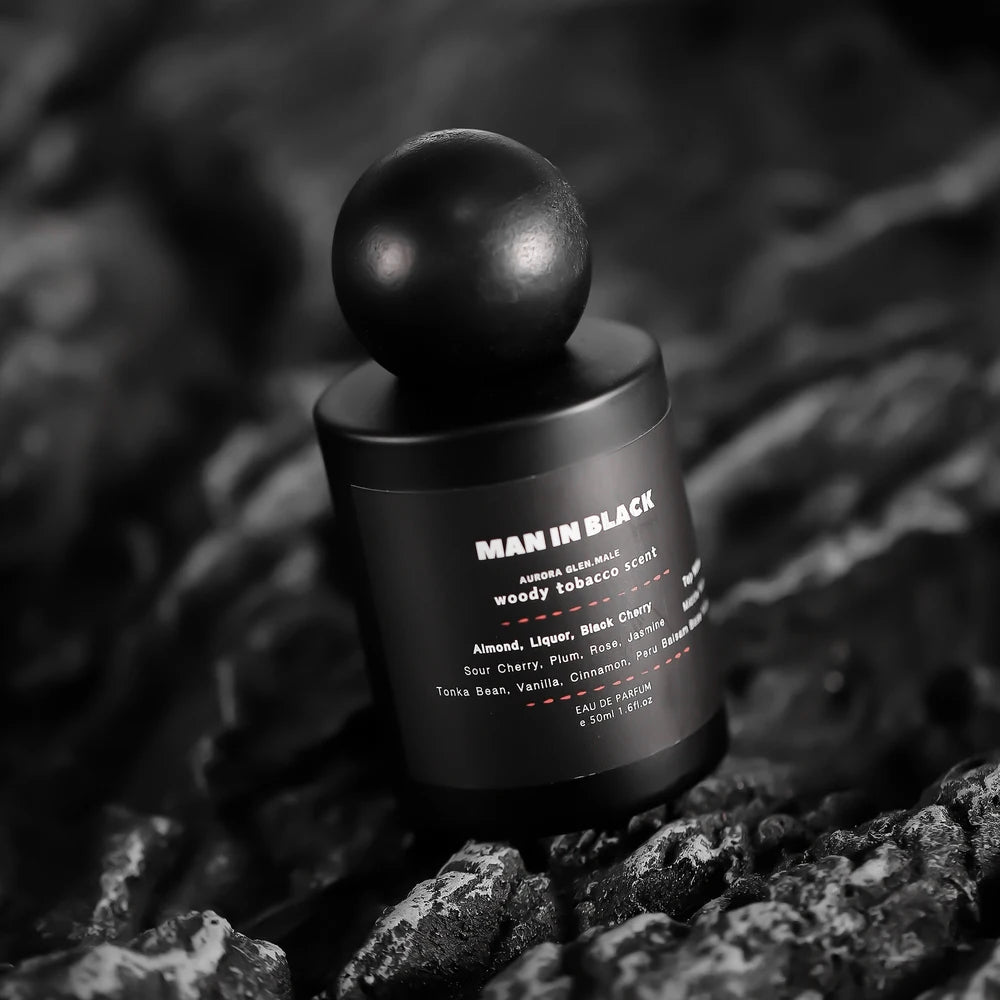 Black Noir Tobacco & Leather Men’s EDP 50ml – Woody Rum Tonka Bean Spicy Amber Cologne