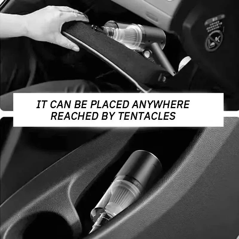 Wireless Handheld Car Vacuum – 5,500Pa USB Rechargeable