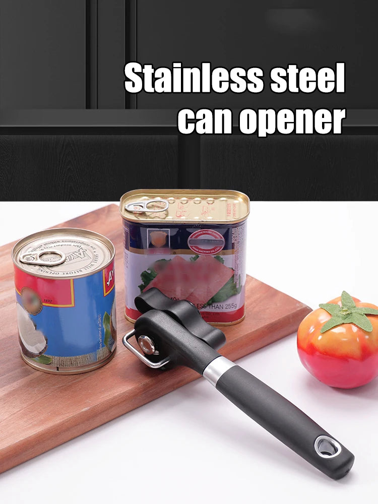 Smooth-Edge Manual Can Opener – Black