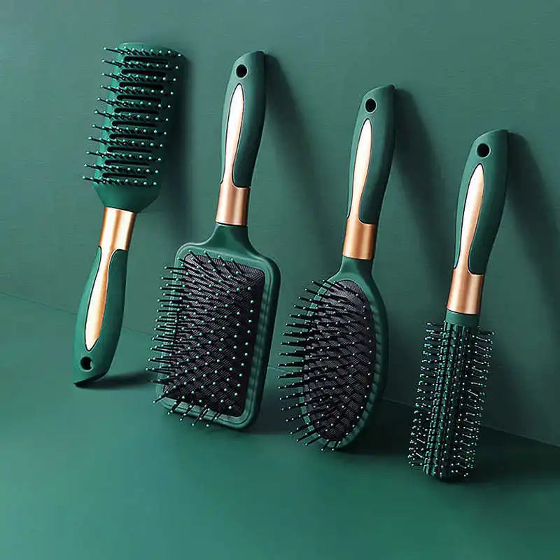 KLINA Air Cushion Scalp Massage Comb – Anti-Static Detangler for Salon & Home