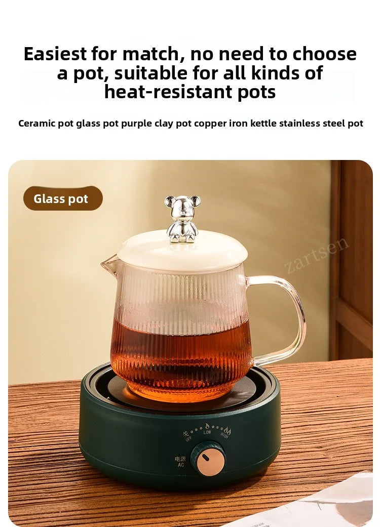 500W Electric Cookware Heating Base — Adjustable Temperature Coffee Stove & Cooking Heater