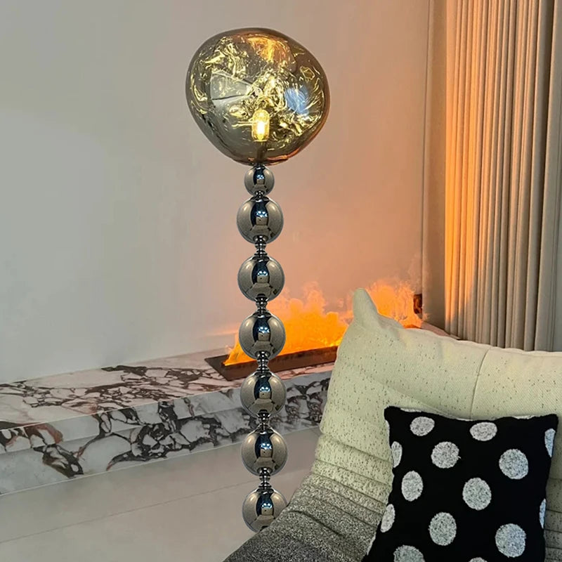 LED Floor Lamp – 150 cm Black or Silver