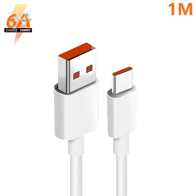 Xiaomi 6A USB-C Cable — Fast Charging & High-Speed Data Transfer