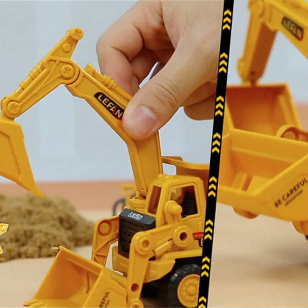Large Construction Vehicle Toy – Bulldozer, Excavator & Dump Truck Model for Kids