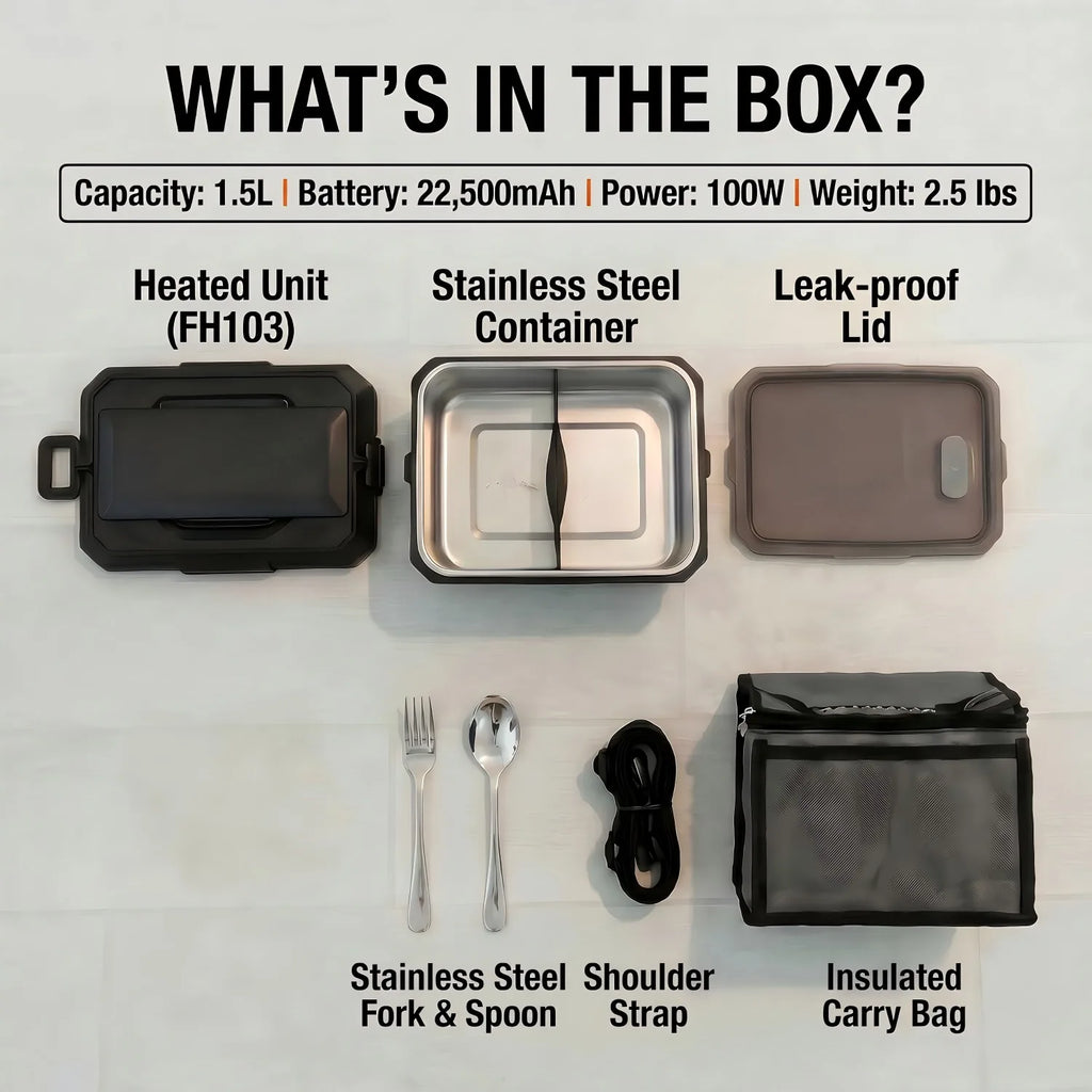 1500ml Electric Lunch Box – USB Food Warmer