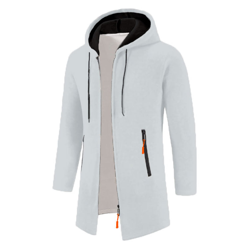 Men's Longline Zip-Up Hoodie