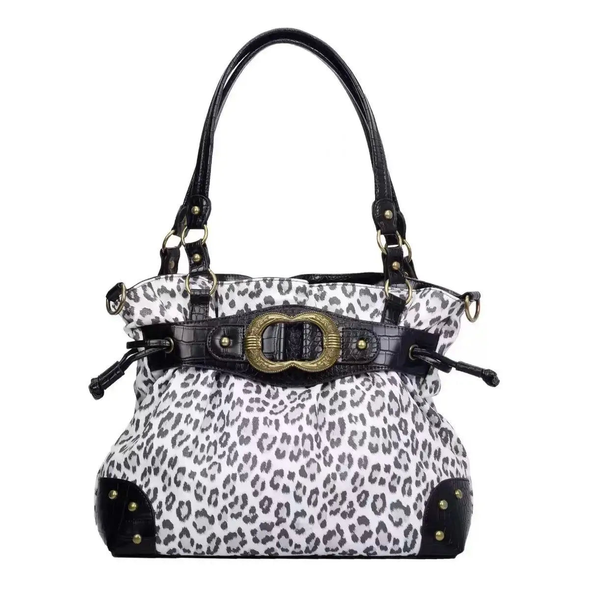 ABQP Vintage Distressed Large Capacity Underarm Tote Crossbody Bag – Designer Shoulder Handbag for Women