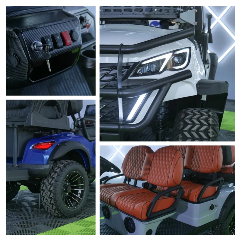 Professional High-Speed Electric Golf Cart — 2/4/6/8 Seat, 60V, 5000W