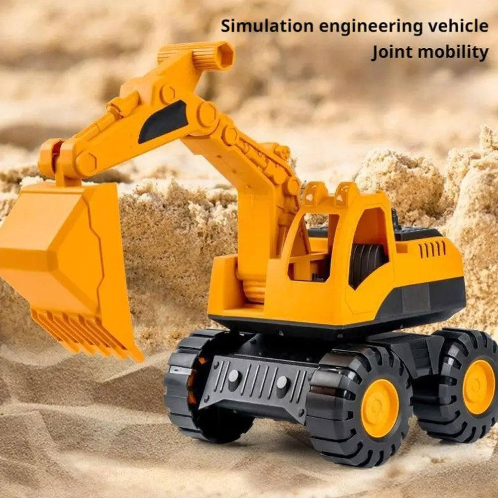Inertial Beach Construction Truck Toy – Digger, Bulldozer & Tipper for Kids