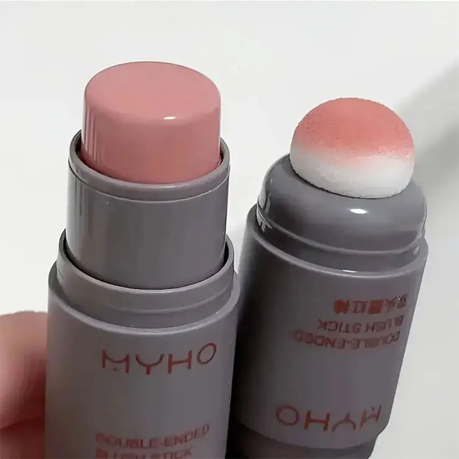 Double-Ended Creamy Blush Stick — Matte Long-Lasting Rouge