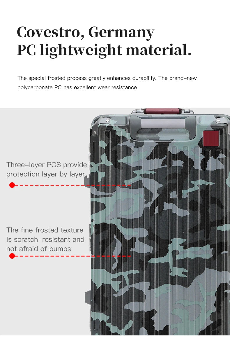 PC Wide-Handle Carry-On Luggage – 20–30 Inch
