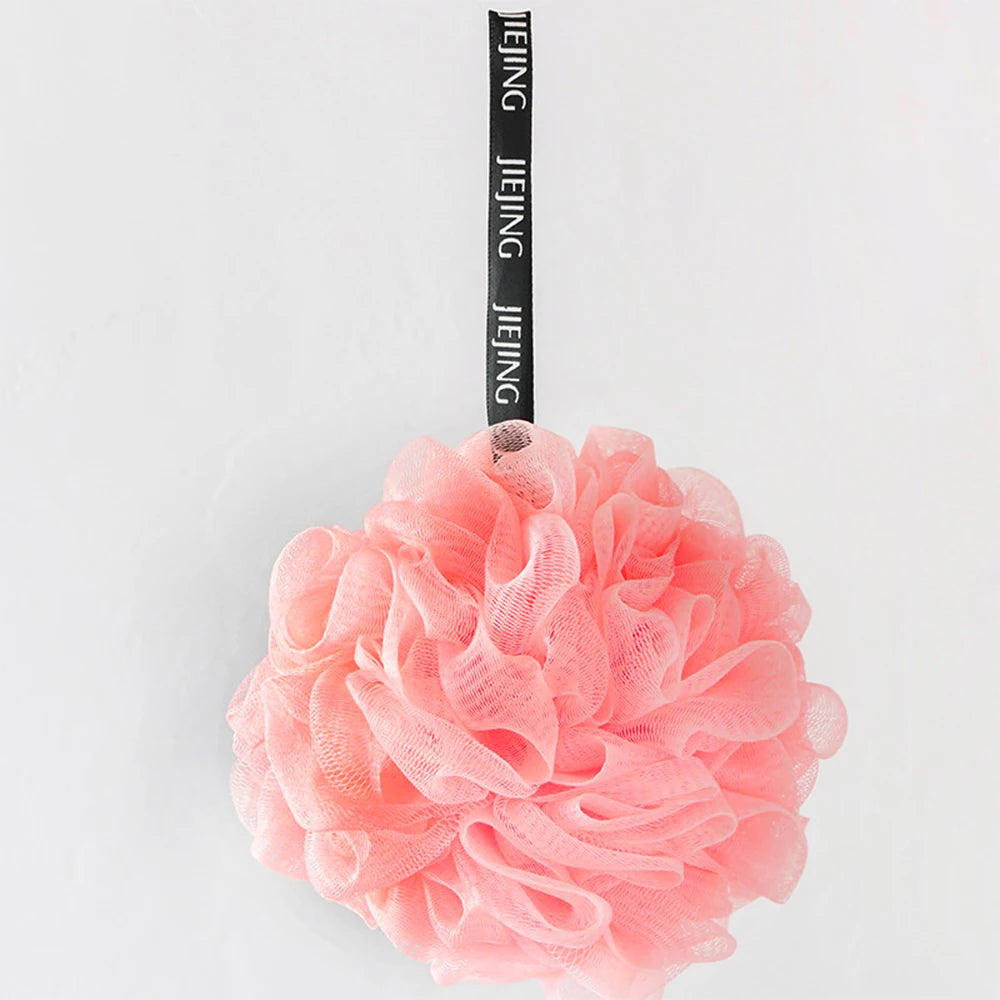 Soft Mesh Bath Sponge Ball – Nylon Shower Puff Body Cleaner & Exfoliating Scrubber