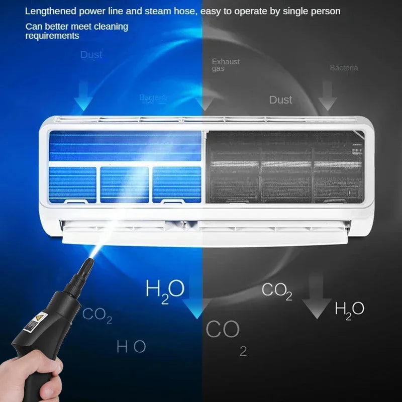 2500W Handheld Steam Cleaner – High Temperature for Air Conditioner, Kitchen Hood & Car (110V/220V)