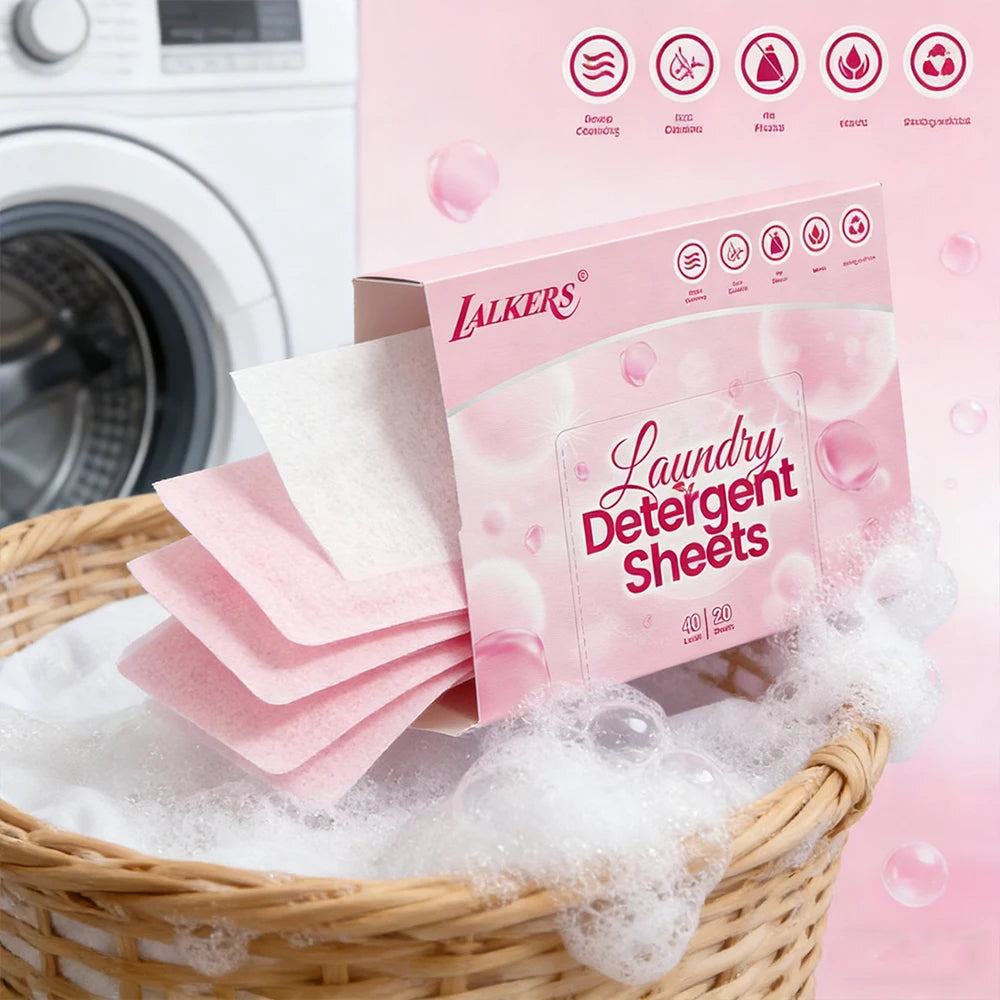 Plant-Based Laundry Tablets — Concentrated Washing Powder Detergent | Mild, Safe, Anti-Bacterial, 5X Concentration