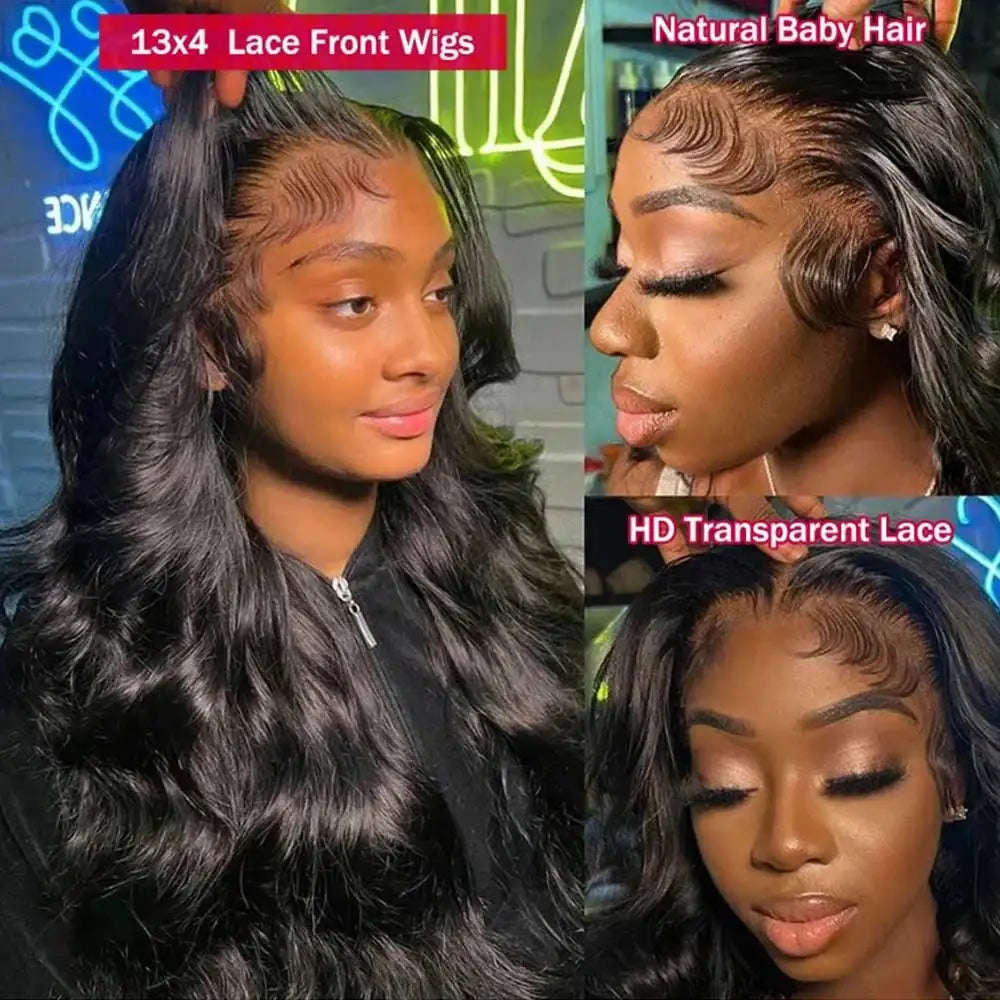 250 Density Body Wave Lace Front Wig | 13x4 13x6 5x5 HD Glueless Pre-Plucked Bleached Knots Brazilian Human Hair
