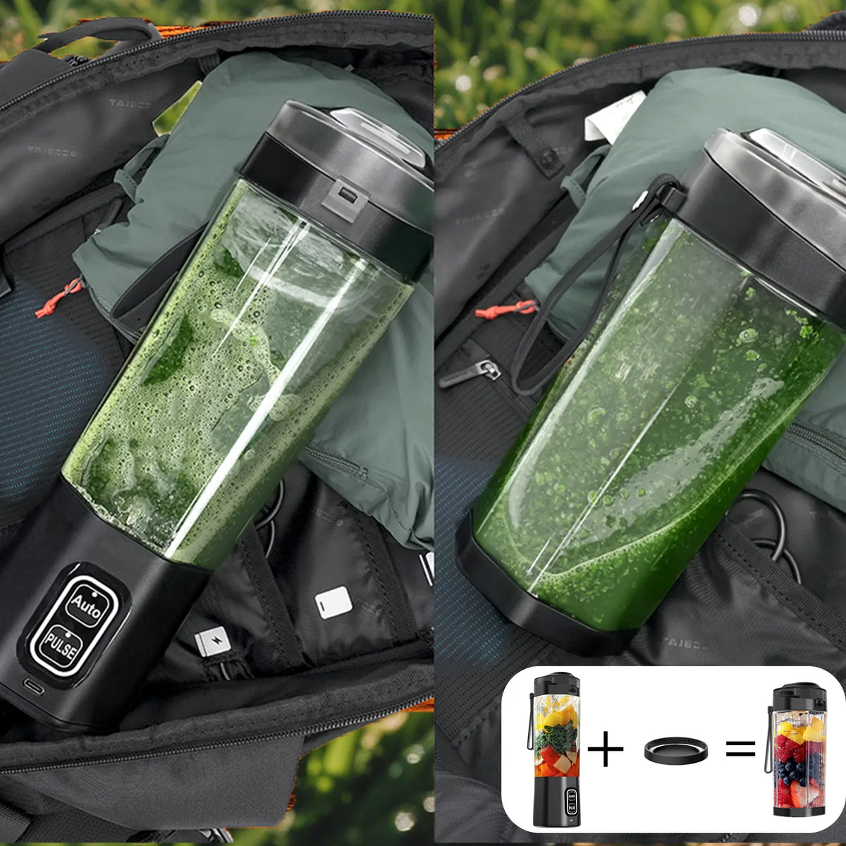 Portable USB Rechargeable Juice Blender – 700ml, 6-Blade Fruit Mixer for Shakes, Smoothies & Fresh Juice