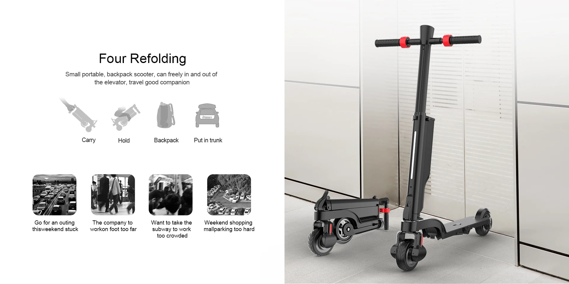 HX X6 Foldable Electric Scooter — 350W, 25 km/h, 36V, 5.5" Tires, Disc Brake, IPX54 for Adults