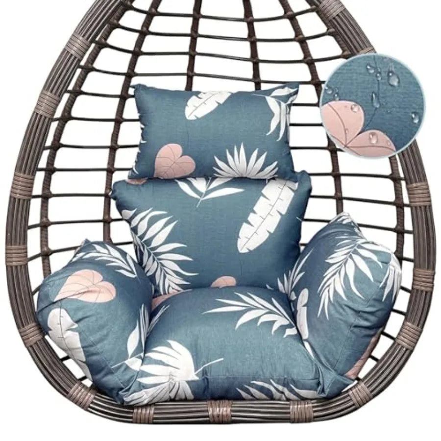 Egg Chair Cushion — Thick Hanging Chair Seat Pad for Indoor & Outdoor Use