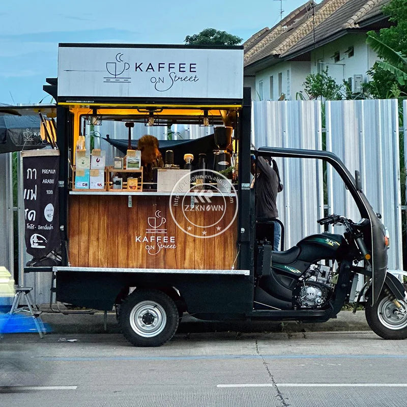 Ape Tuk Tuk Electric Food Tricycle Cart — 3-Wheel Coffee Bar & Mobile Food Truck