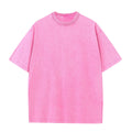 Men's Heavy Cotton Vintage Washed T-Shirt — Oversized Short Sleeve Streetwear