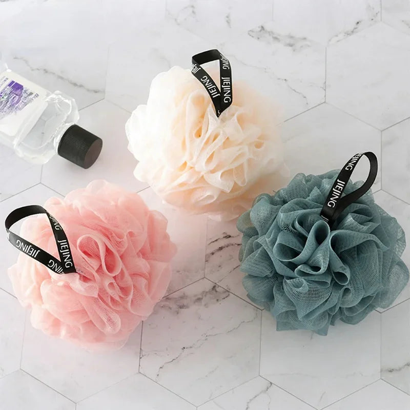 Soft Mesh Bath Sponge Ball – Nylon Shower Puff Body Cleaner & Exfoliating Scrubber