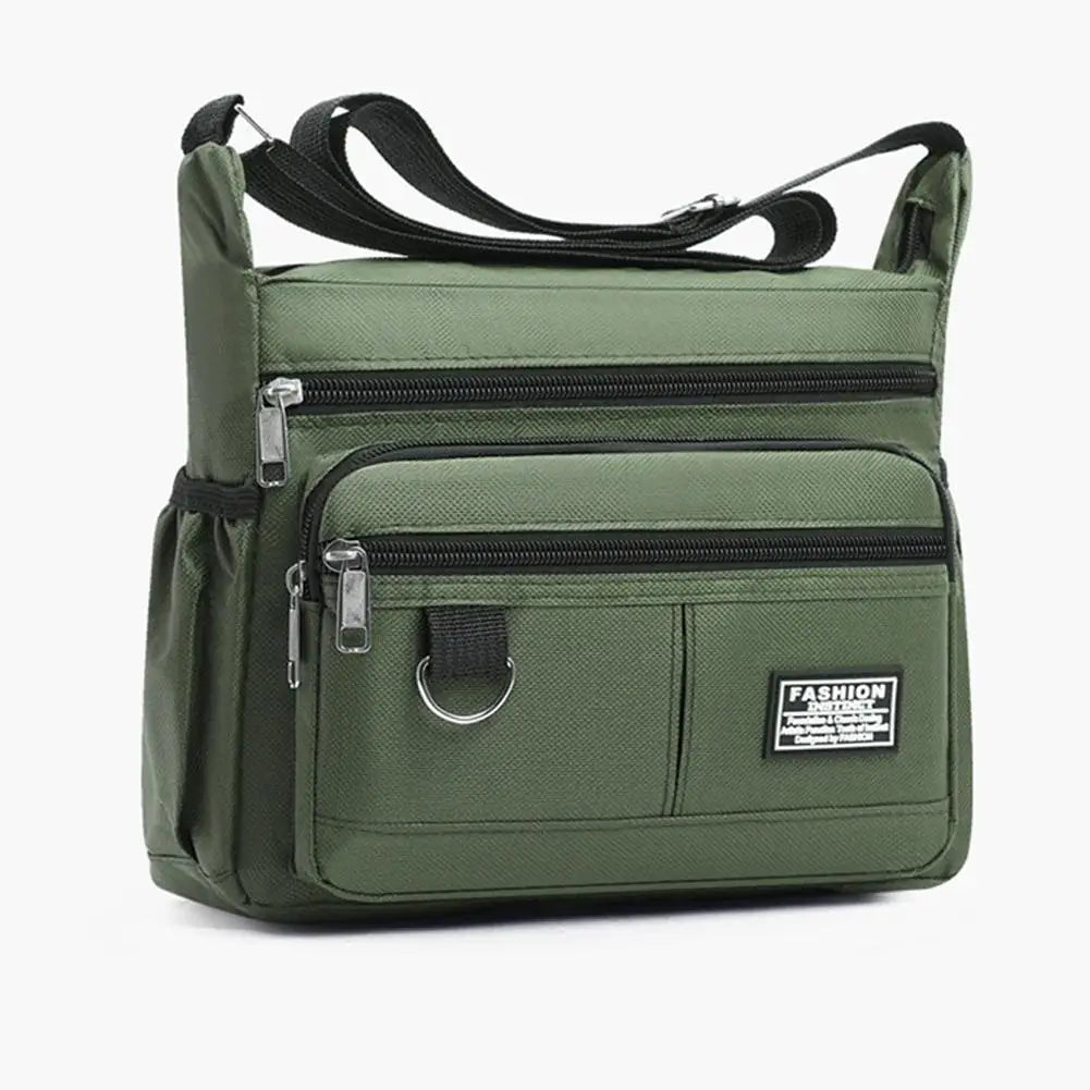 Men's Large Capacity Crossbody Bag – Multi-Pocket Business Shoulder Handbag in 4 Styles