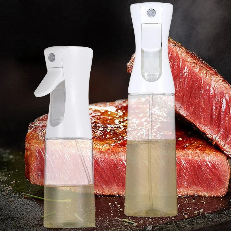 Oil Spray Bottle & Oil Brush — Dual-Use Misting Spray for Cooking & BBQ (200ml / 300ml / 500ml)