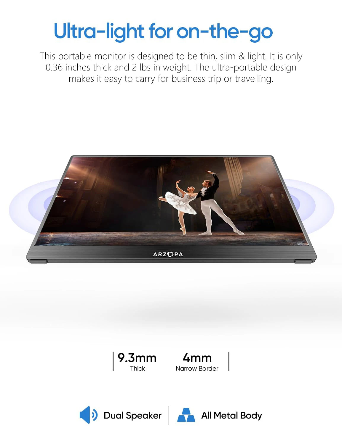 15.6-Inch Portable Touchscreen Monitor – Full HD IPS Display
