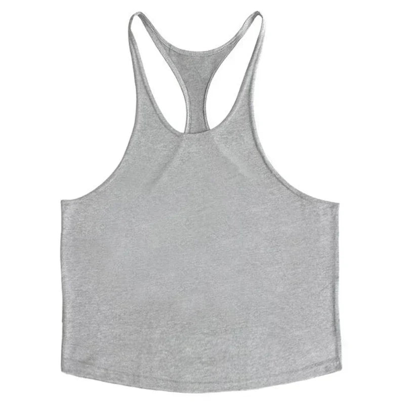 Men's Sleeveless Gym Stringer Tank Top — Bodybuilding Training Vest