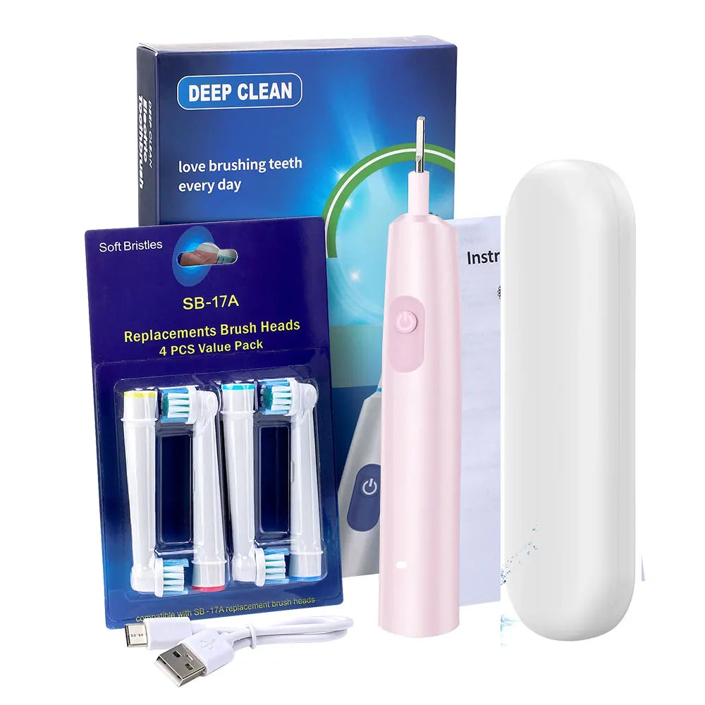 Ms.Dear Rotating Electric Toothbrush – 5 Modes, IP67 Waterproof, 30-Day Battery, 4 Brush Heads