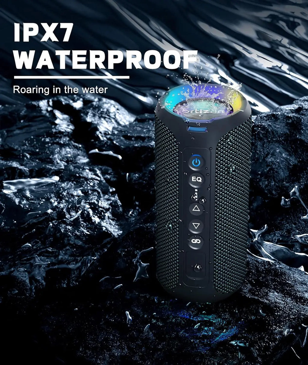 Ortizan 40W Portable Bluetooth Speaker — IP7 Waterproof, 30Hr Battery