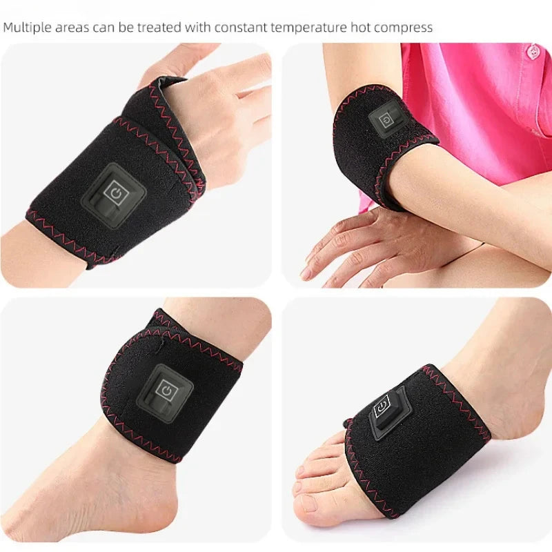 Electric Heating Wrist Protector – USB Heated Hand Massager & Support WristBand for Pain Relief