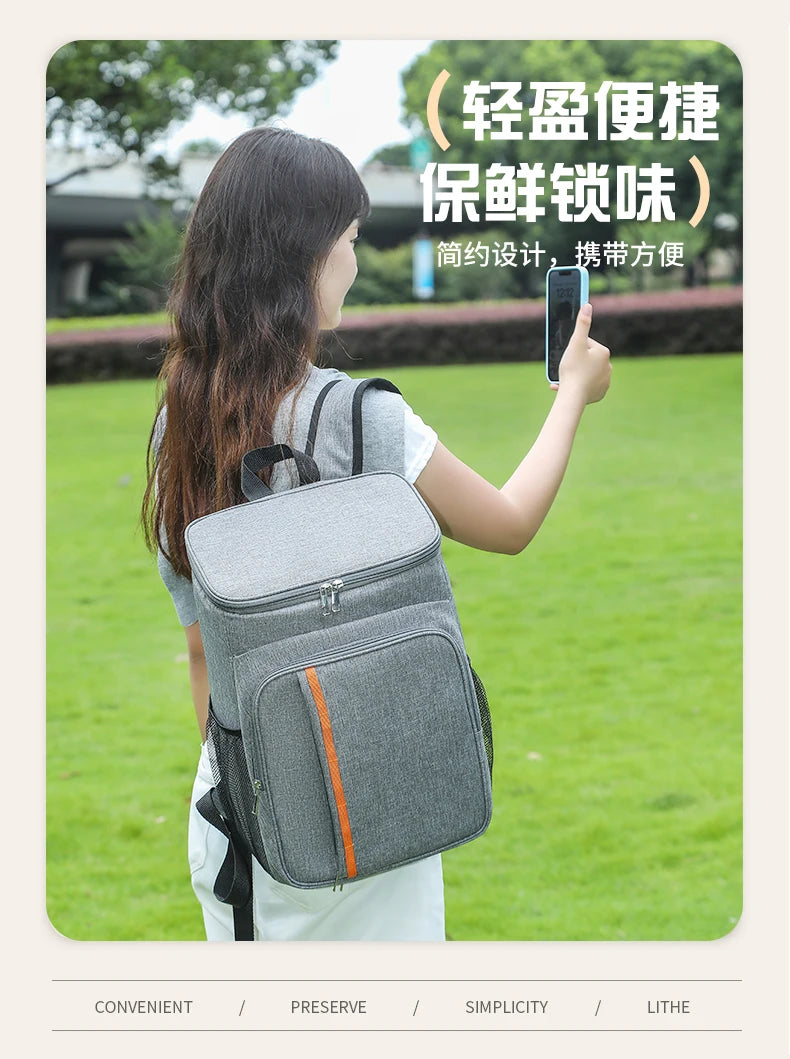 18L Thermal Lunch Bag – Waterproof Backpack Cooler