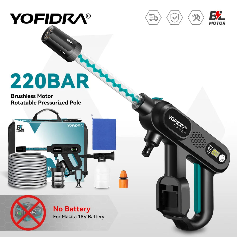 Cordless Pressure Washer – Brushless, 5-in-1 Nozzle