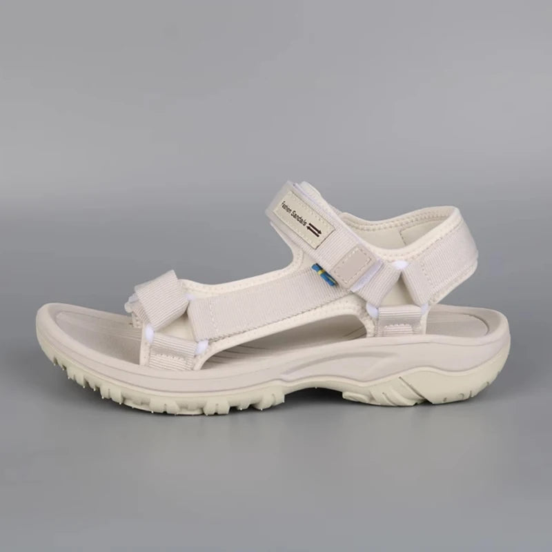 Women's Non-Slip Flat Beach Sandals – Breathable Casual Walking Shoes