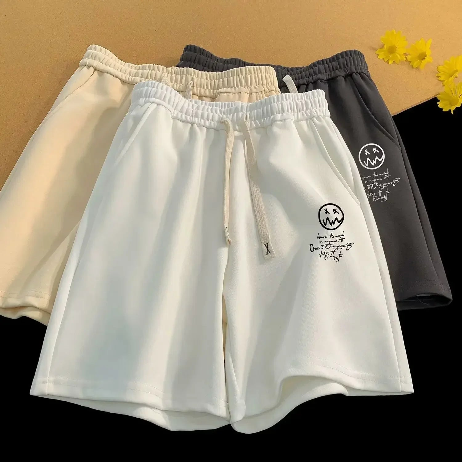 Men's Oversized Wide Leg Sport Shorts — Relaxed Fit Athletic Shorts