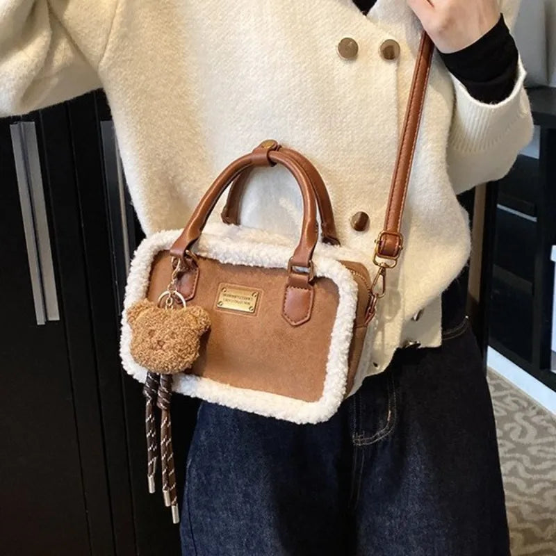 Plush Crossbody Bags for Women Shoulder Bags Versatile Purse and Handbags Designer Bag Female Bags Сумка Женская Bolsos Mujer