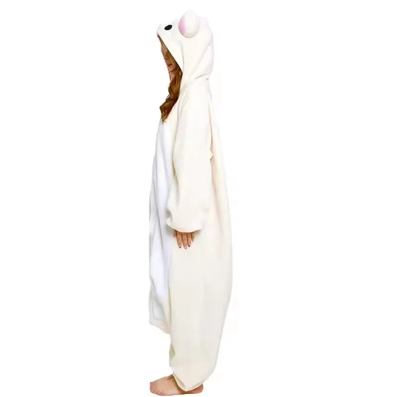 Adult Rilakkuma Kigurumi Onesie Pajamas | Cartoon Bear Anime Jumpsuit Sleepwear