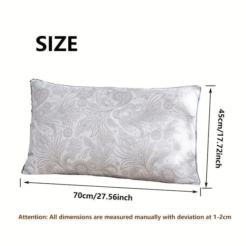Hotel-Grade Patterned Sleep Pillow 2-Pack – Brushed Texture, Polyester Fill, 45x70cm