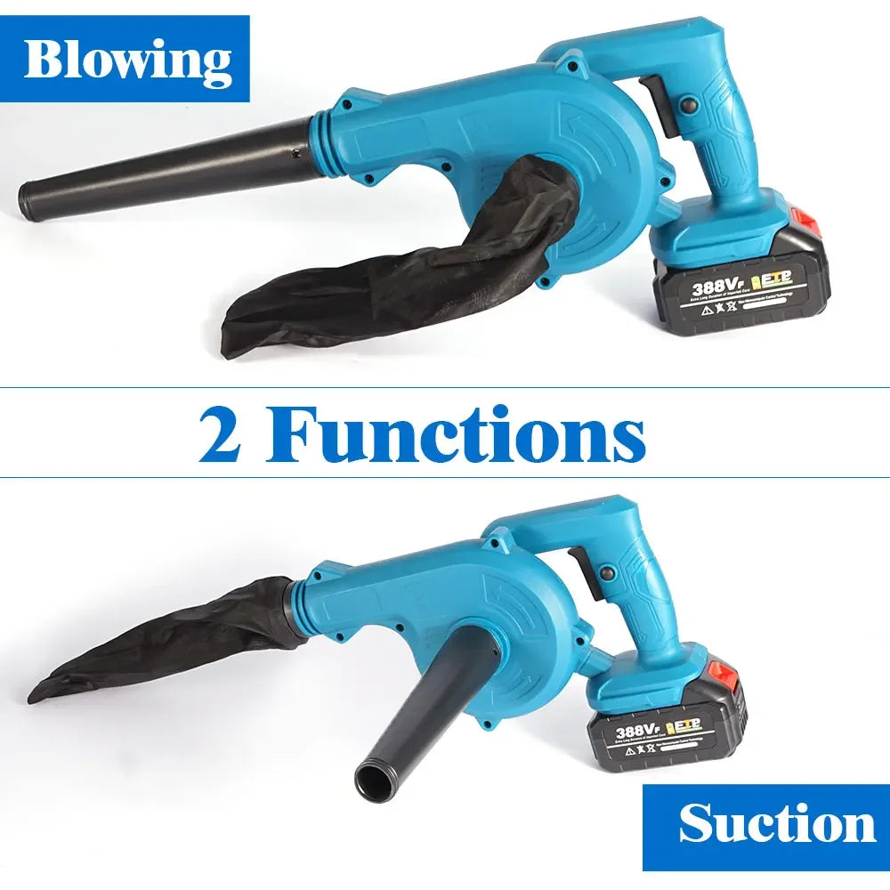 Cordless Electric Air Blower 2-in-1 – Leaf & Computer Dust Collector for Makita 18V Battery