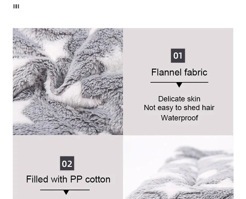 Flannel Pet Sleeping Mat – Soft Dog & Cat Bed Cushion, Puppy Sofa Mattress, Small to Large Dogs