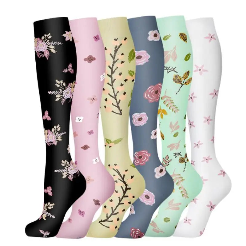 Knee High Compression Stockings 20-30mmHg – 6 Pairs Sports, Medical, Varicose Veins, Pregnancy, Edema & Diabetes