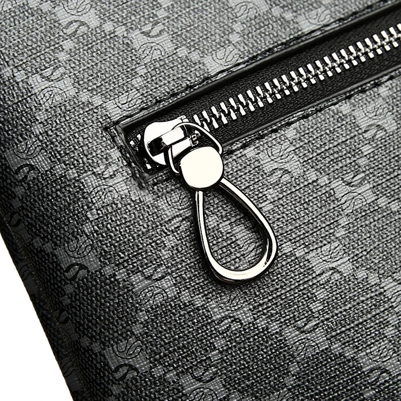 Luxury Design Business Men Day Clutch Bag Durable Soft PU Leather Money Pouch Bag Fashion Male Cardholder Case Phone Handbags