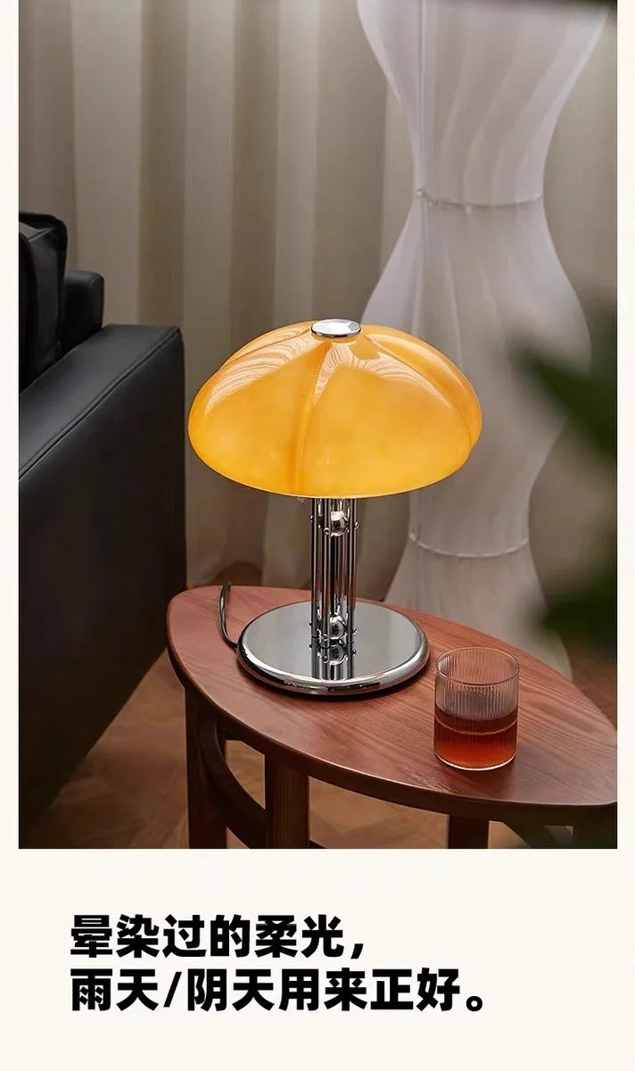 Mushroom Table Lamp – Warm White Button Control