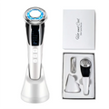 5-in-1 Microcurrent Facial Massager – Red & Blue Light, Cooling, Ion & Skin Tightening Beauty Device