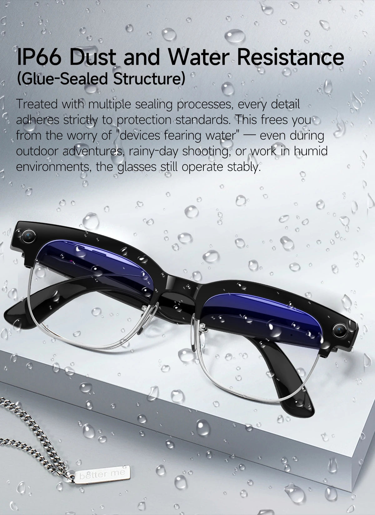2026 800W Dual-Lens AI Smart Glasses — 4K HD, AI Translation, Bluetooth 5.3 & ChatGPT
