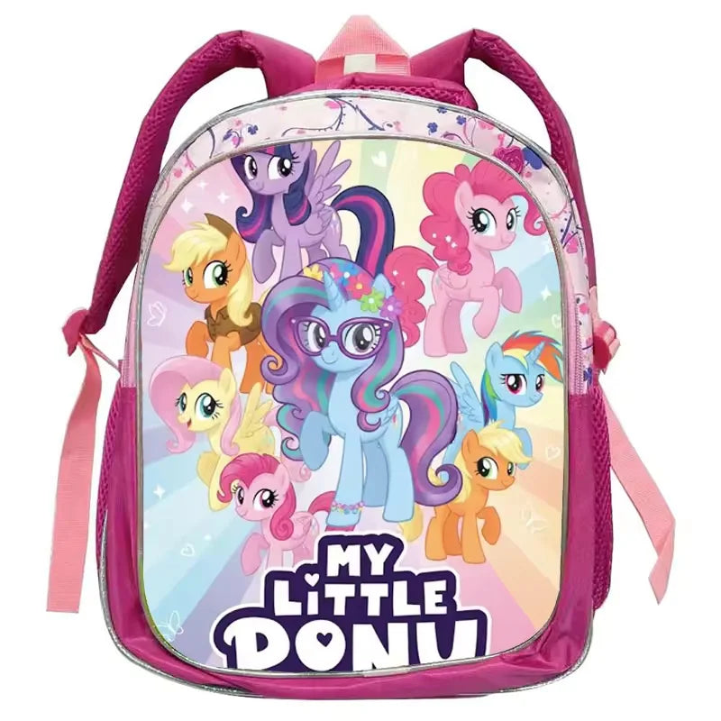 My Little Pony Rainbow Equestria Leather Backpack – Kids Kindergarten School Bag