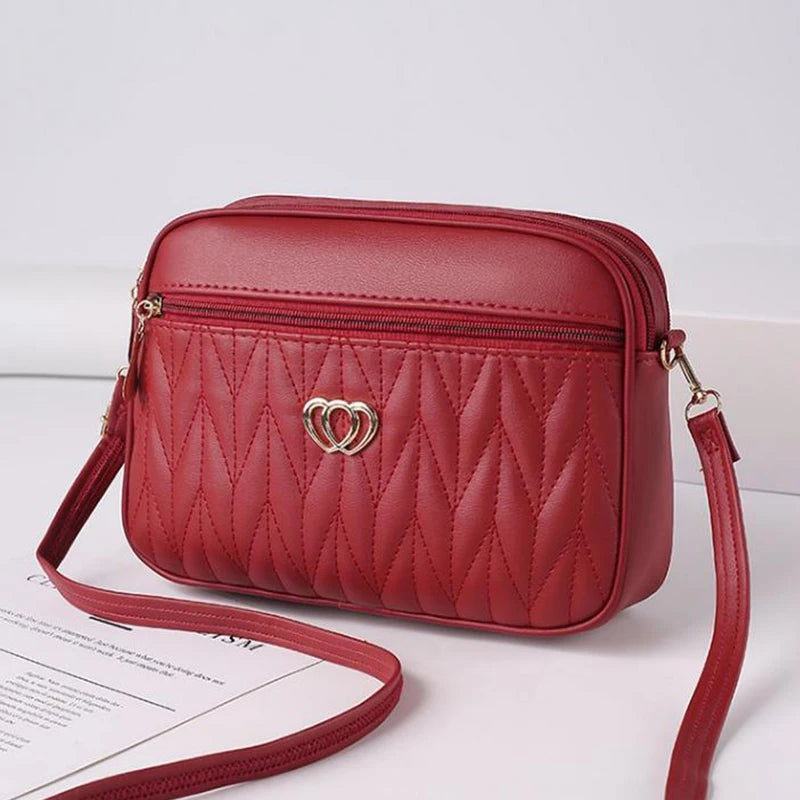 Soft PU Alligator Flap Crossbody Bag – Tassel Shoulder Purse for Women