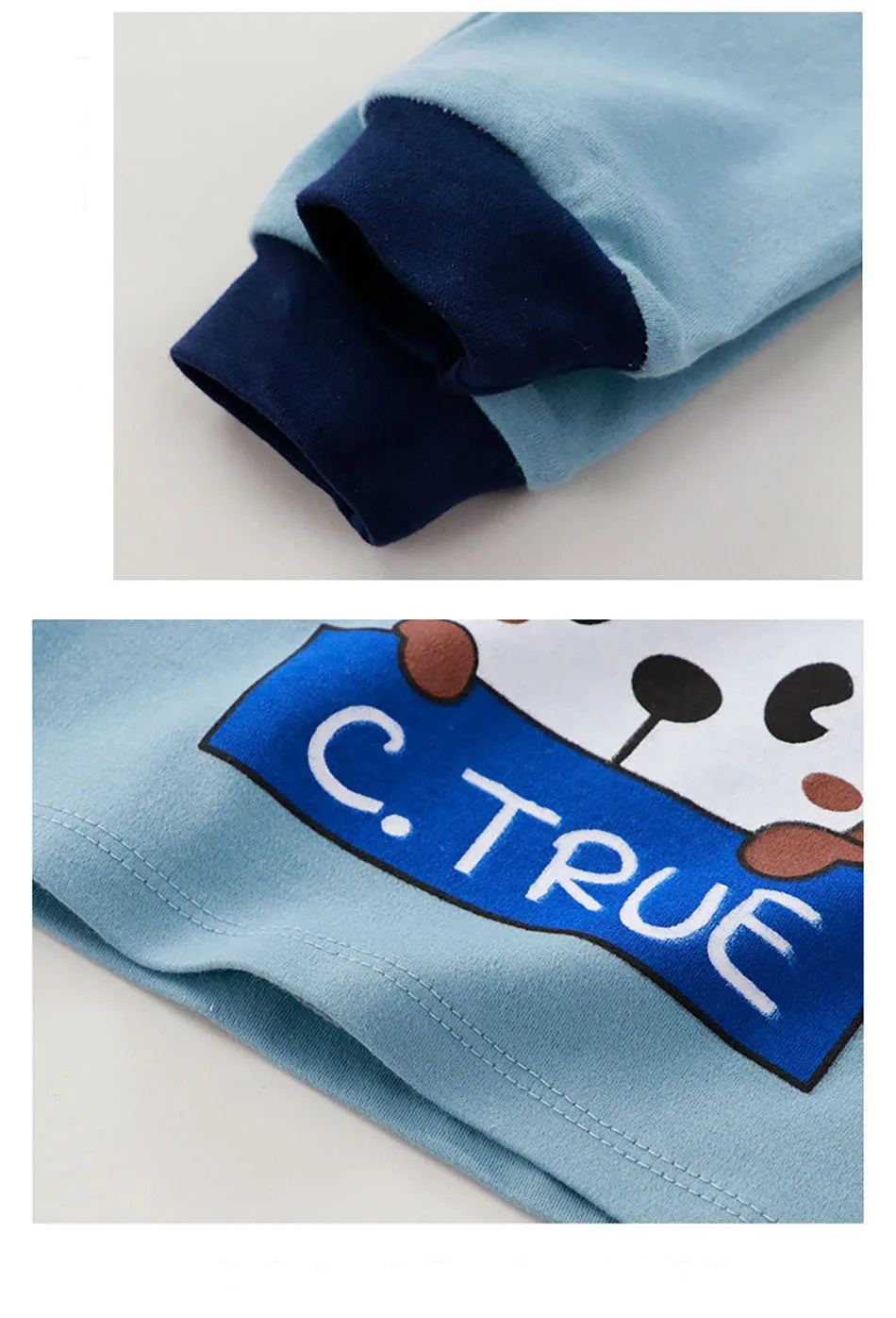 Kids' Unisex Cotton Cartoon Pajama Set | Soft Warm Sleepwear for Boys & Girls